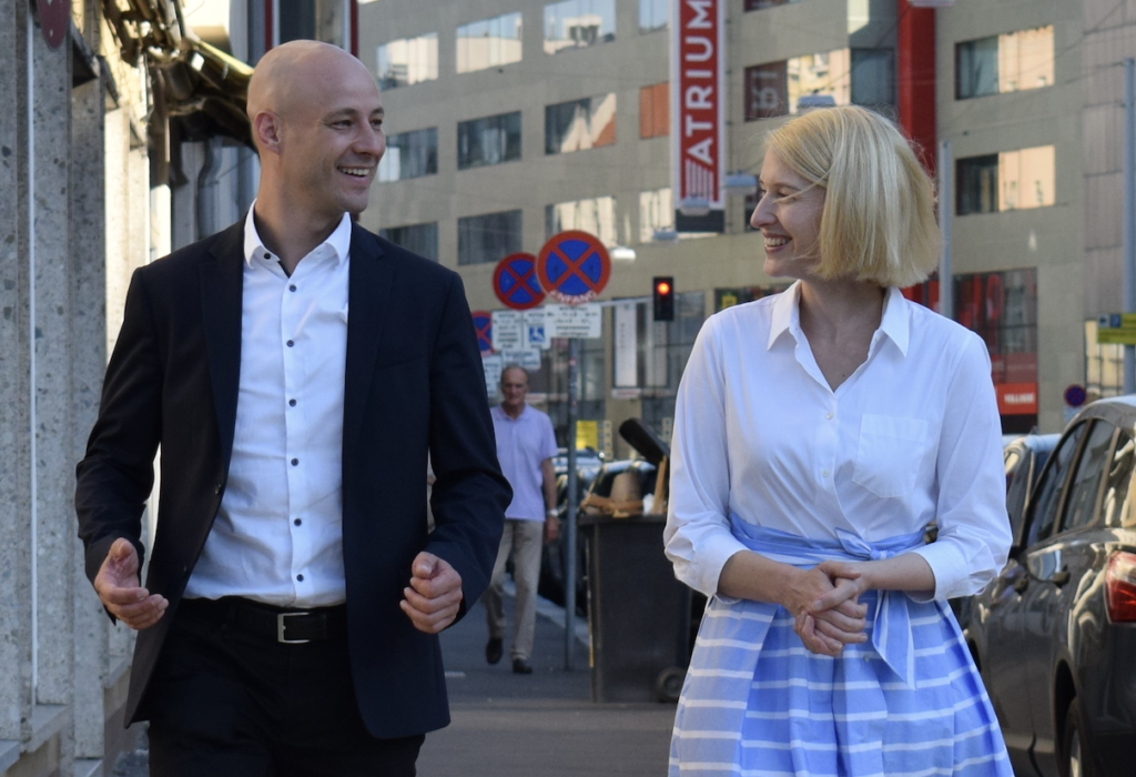 Christine Haberlander und Martin Hajart