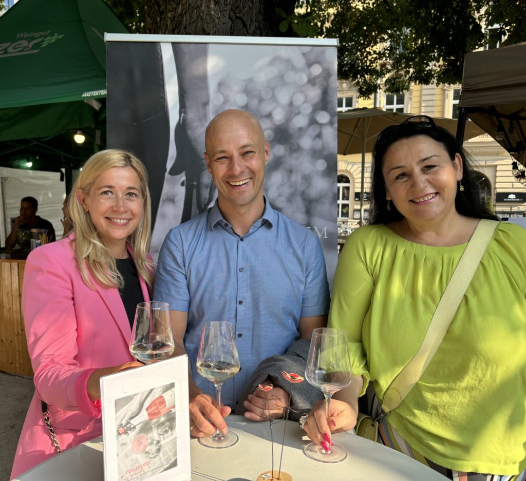 Doris Lang-Mayrhofer, Martin Hajart und Anila Morina