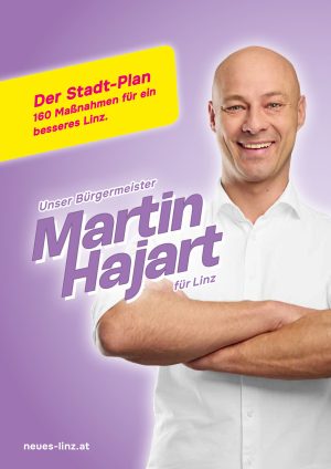 Titelseite des Stadt-Plans für Linz